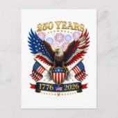 アメリカ建国250周年 1776-2026 ポストカード (正面)