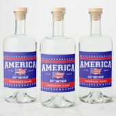 アメリカ建国250周年 1776-2026 リキュールボトルラベル (ボトル)