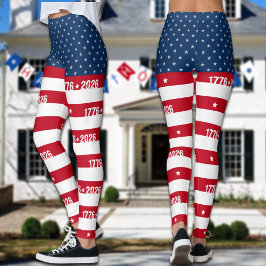 アメリカ建国250周年 1776 2026 レギンス