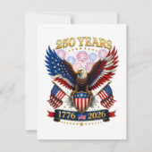 アメリカ建国250周年 1776-2026 招待状 (正面)