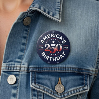 アメリカ建国250周年 1776-2026 缶バッジ