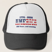 アメリカ建国250周年 1776-2026 記念コピーデザイン キャップ (正面)