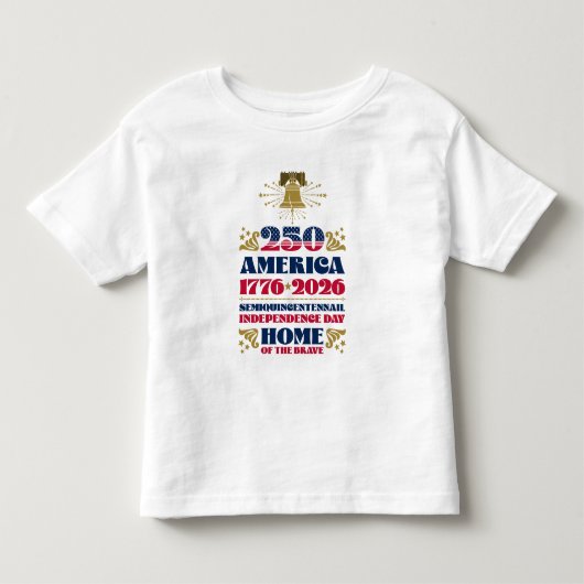 アメリカ建国250周年 1776 - 2026 Tシャツ (正面)