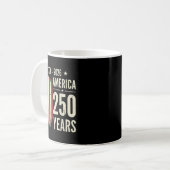 アメリカ建国250周年 1776 2026 USA フラグドーム コーヒーマグカップ (正面左)