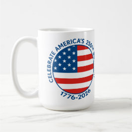 アメリカ建国250周年 1776-2026 USA 国旗 コーヒーマグカップ