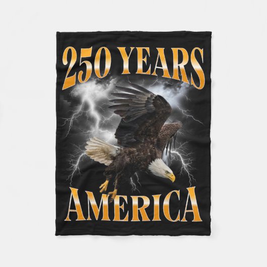 アメリカ建国250周年 _1  フリースブランケット (正面)