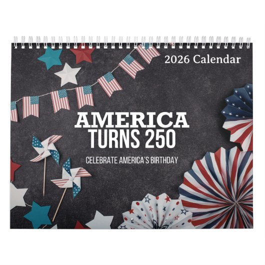 アメリカ建国250周年 2026 セミクワインセンテニアル カレンダー (カバー)