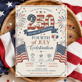 アメリカ建国250周年 7月4日パーティー 招待状