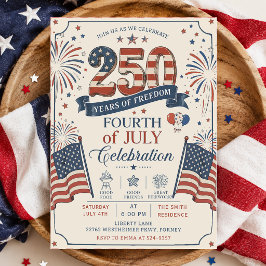 アメリカ建国250周年 7月4日パーティー 招待状