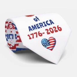 アメリカ建国250周年 SEMIQUINCENTENNIAL 7月4日 ネクタイ