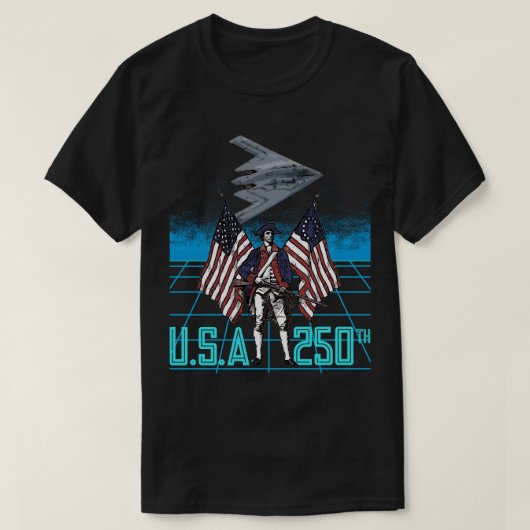 アメリカ建国250周年 Tシャツ (デザイン正面)