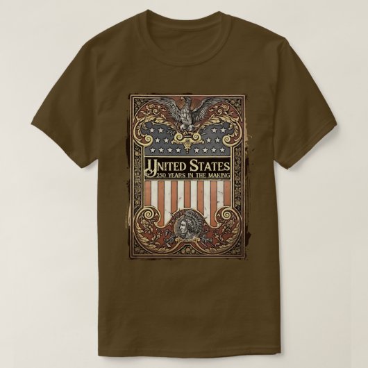 アメリカ建国250周年 Tシャツ (デザイン正面)