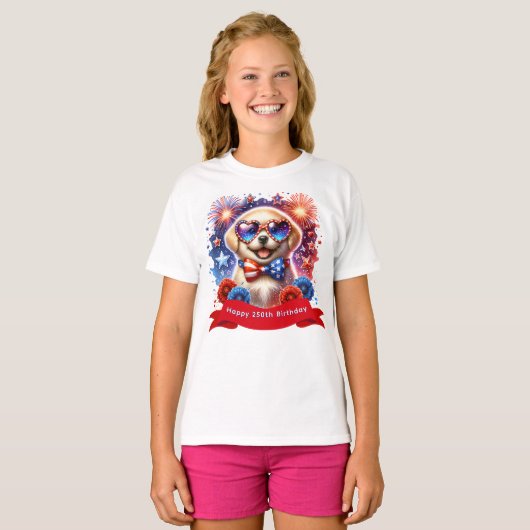 アメリカ建国250周年 Tシャツ (正面フル)