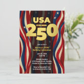 アメリカ建国250周年 USA250周年パーティー 招待状 (スタンド正面)