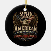アメリカ建国250周年 usa セラミックオーナメント (正面)