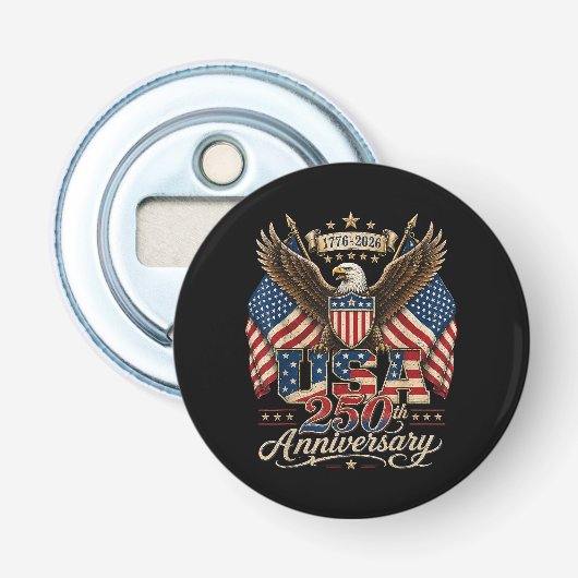 アメリカ建国250周年 USA 1776 2026 栓抜き (正面)