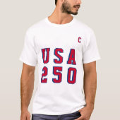 アメリカ建国250周年 USA 250周年記念イベント パーティージャージ Tシャツ (正面)
