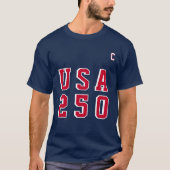 アメリカ建国250周年 USA 250周年記念パーティージャージ Tシャツ (正面)
