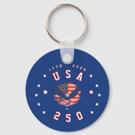 アメリカ建国250周年 USA 250 1776 2026 キーホルダー
