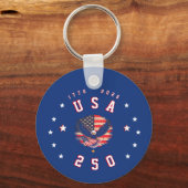 アメリカ建国250周年 USA 250 1776 2026 キーホルダー (裏面)