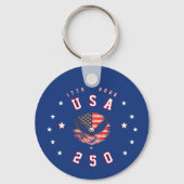 アメリカ建国250周年 USA 250 1776 2026 キーホルダー (裏面)
