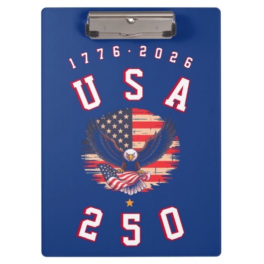 アメリカ建国250周年 USA 250 1776 2026 クリップボード (正面)