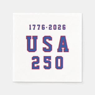 アメリカ建国250周年 USA 250 1776 2026 スタンダードカクテルナプキン