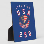 アメリカ建国250周年 USA 250 1776 2026 フォトプラーク (側面)