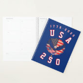 アメリカ建国250周年 USA 250 1776 2026 プランナー手帳 (ディスプレー)