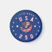アメリカ建国250周年 USA 250 1776 2026 マグネット (正面)