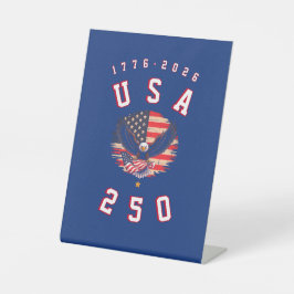 アメリカ建国250周年 USA 250 1776 2026 台座サイン