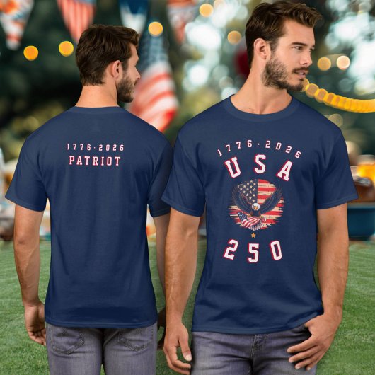 アメリカ建国250周年 USA 250 1776 2026 Tシャツ