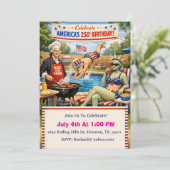 アメリカ建国250周年BBQ 招待状 (スタンド正面)