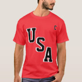 アメリカ建国250周年USAホッケージャージ Tシャツ (正面)