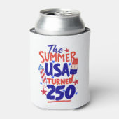 アメリカ建国250年の夏 7月4日 缶クーラー (缶正面)