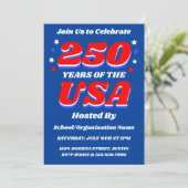 アメリカ建国250年パーティー オーダーメイド 愛国 招待状 (スタンド正面)