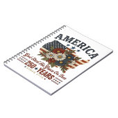 アメリカ建国250年フラワーフラッグ ノートブック (左側)