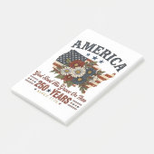 アメリカ建国250年フラワーフラッグ ポストイット (アングル)