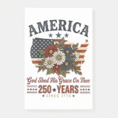 アメリカ建国250年フラワーフラッグ ポストイット (正面)
