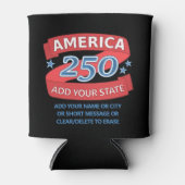 アメリカ建国250年州追加 250歳の誕生日 愛国 缶クーラー (正面)