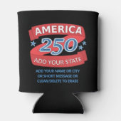 アメリカ建国250年州追加 250歳の誕生日 愛国 缶クーラー (裏面)