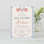 アメリカ建国250年祝い 7月4日パーティー 招待状 (スタンド正面)