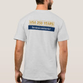 アメリカ建国250年祭パトリオティックストライプ Tシャツ (裏面)