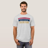 アメリカ建国250年祭パトリオティックストライプ Tシャツ (正面フル)