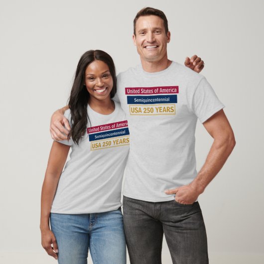 アメリカ建国250年祭パトリオティックストライプ Tシャツ (ユニセックス)