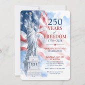 アメリカ建国250年祭 アメリカ 250周年 自由 招待状 (正面)
