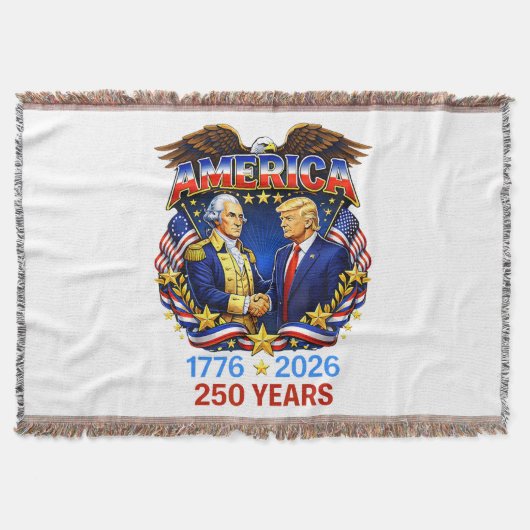 アメリカ建国250年祭 スローブランケット (正面)