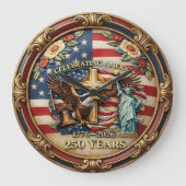 アメリカ建国250年祭 ラージ壁時計 (正面)