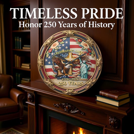 アメリカ建国250年祭 ラージ壁時計