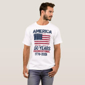 アメリカ建国250年祭 1776-2026 Tシャツ (正面フル)